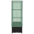 Hochbeet Gewächshaus 80x40x138 cm Schwarz Rattanoptik, Raised Garden Box mit Eisenrohr PE-Schutzplane Tomatenhaus Balkon Terrasse Garten - Thumbnail 5