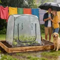 Kleingewächshaus,Pflanzen Winterschutz Zubehör - Gewächshaus zum Pflanzenschutz | Für Gärtner Züchter Anfänger Mit Garten Terrasse Balkon Garten Baumschule Deck - Thumbnail 2