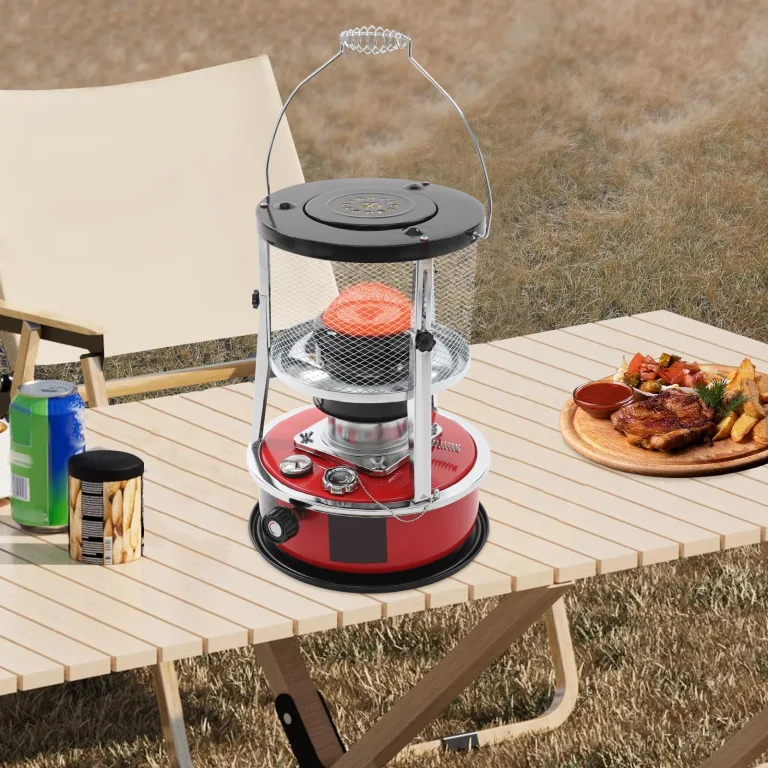 8000BTU Petroleumheizung Höhenverstellbar, Petroleumofen für Innenräume & Camping, Notheizung ohne Strom Tragbarer Heizstrahler für Zelt Terrasse Gewächshaus – Bild 8