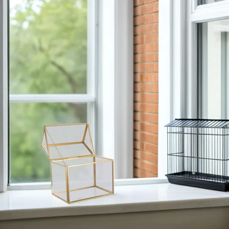 UPKOCH Handgefertigtes Glas Gewächshaus Pflanzgefäß Hausförmig mit Deckel Geometrisches Kleiner Terrarium für Sukkulenten und Luftpflanzen Dekoration für Wohnzimmer und Büro – Bild 7