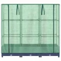 Hochbeet mit Gewächshausabdeckung, Rattanoptik Pflanzkasten Outdoor aus PP & Eisenrohr, 120x40x123 cm, für Gartenbeete, Stabiler Gartenkasten, Hochbeete & Blumenbeet - Thumbnail 4