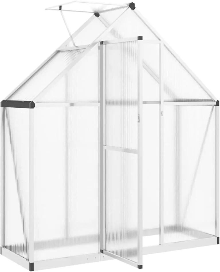 Tidyard Aluminium Gewächshaus Silbern 169x58x195cm - Hochwertig & UV-beständig für Pflanzenschutz und Wachstumserleichterung – Bild 6
