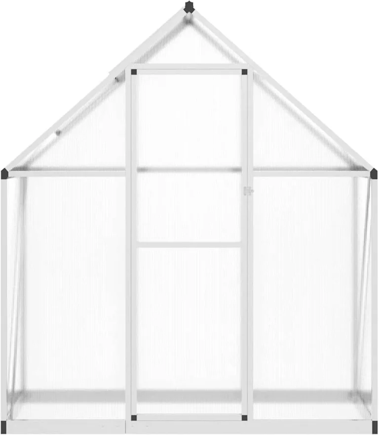 Tidyard Aluminium Gewächshaus Silbern 169x58x195cm - Hochwertig & UV-beständig für Pflanzenschutz und Wachstumserleichterung – Bild 3