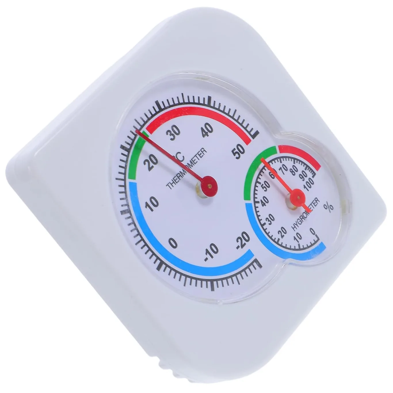 ibasenice Analoger Kleiner Hygrometer Raumthermometer Präzises Feuchtigkeits und Temperaturmessgerät für Innen und Außen Kompakt und Ablesbar Geeignet für Zuhause Büro und Gewächshaus - Bild 1
