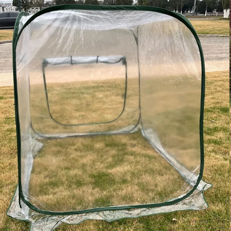 Garten Gewächshaus | Klappbares Tomatenhaus Mit Klarer PVC Abdeckung,Gewächshaus für den Außenbereich | Für Gartenarbeit ntopf Hinterhof Kälte Frost Gefrieren Terrasse – Bild 3