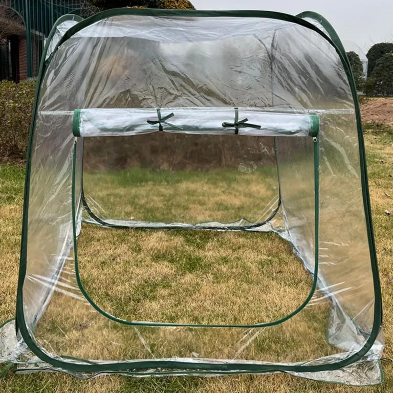 Gewächshäuser Für Den Außenbereich,Klappbares Tomatenhaus Mit Klarer PVC Abdeckung | Mini Gewächshaus | Für Blumentopf Garten Balkon Terrasse Kälte Frost Schutz – Bild 5