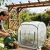 Gewächshäuser Für Den Außenbereich,Klappbares Tomatenhaus Mit Klarer PVC Abdeckung | Mini Gewächshaus | Für Blumentopf Garten Balkon Terrasse Kälte Frost Schutz – Bild 2