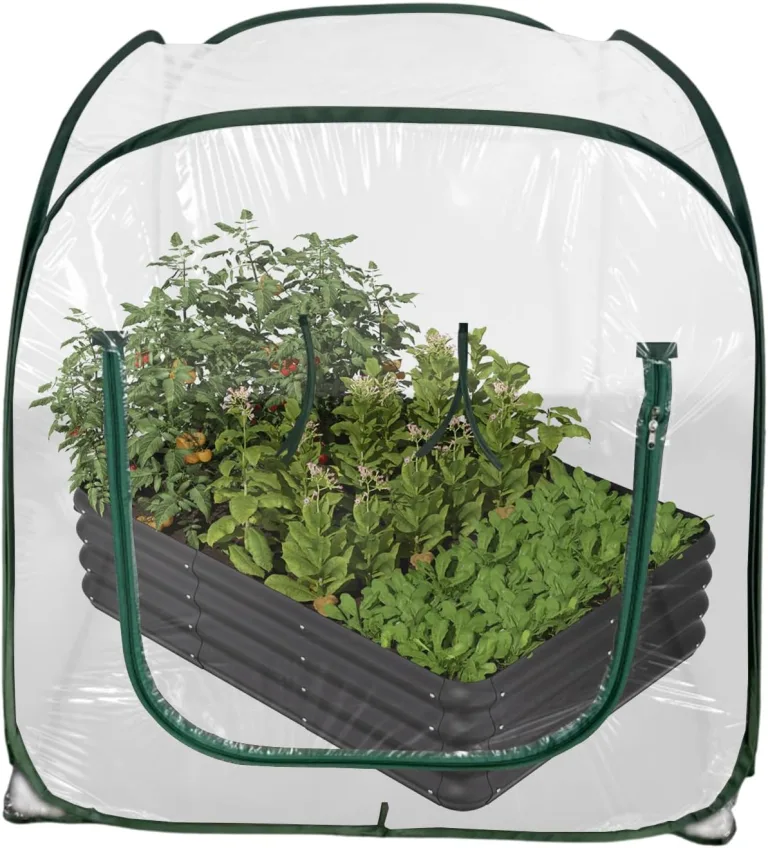 Gewächshäuser Für Den Außenbereich,Klappbares Tomatenhaus Mit Klarer PVC Abdeckung | Mini Gewächshaus | Für Blumentopf Garten Balkon Terrasse Kälte Frost Schutz – Bild 1