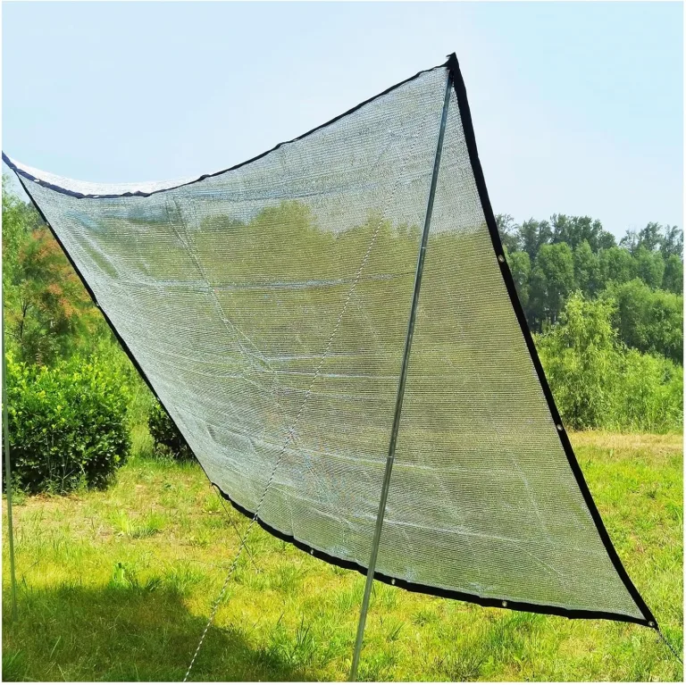 UV-beständiges Aluminium-Schattensegel, 3 x 4 m, 4 x 5 m, 4 x 6 m, für Gewächshaus, Auto, Gara, Huhn, Hundeschutz, Sichtschutz, Stoff – Bild 6
