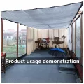 Aluminium-Schattensegel, 3 x 4 m, 4 x 5 m, 4 x 6 m, UV-beständiges Netz für Gewächshaus, Auto, Terrasse, Hundehütte, Huhn – Sonnenschutzstoff für Garten und Gara - Thumbnail 6