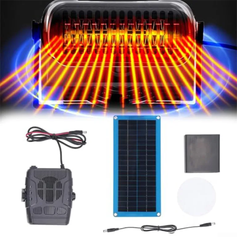 Générique Solarheizung, 30 W, tragbar, Gewächshausheizung, Solarpanel, mit Solarpanel 30 W und Heizungen, Geflügelheizung, Winter, Hühnerstall, Photovoltaik-Set – Bild 5