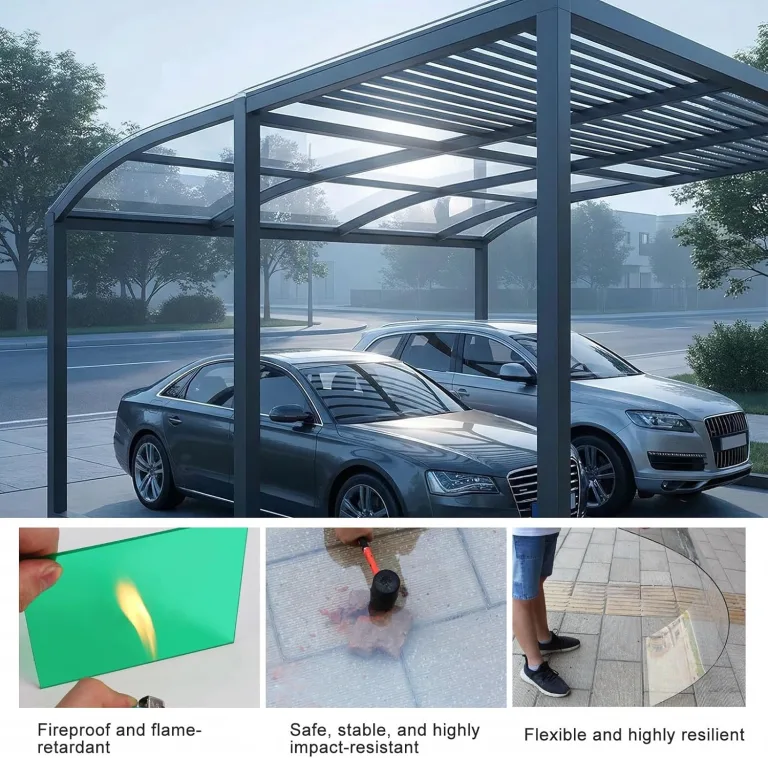 Gewächshaus Platten Polycarbonatplatten,1.2mm wasserdichte Und Uv-Beständige Kunststoff-Tageslichtplatten, Ersatzplatten Für Gewächshaus Vordächer Garten Pergolen(1.8x4m/6x13.1ft) – Bild 2