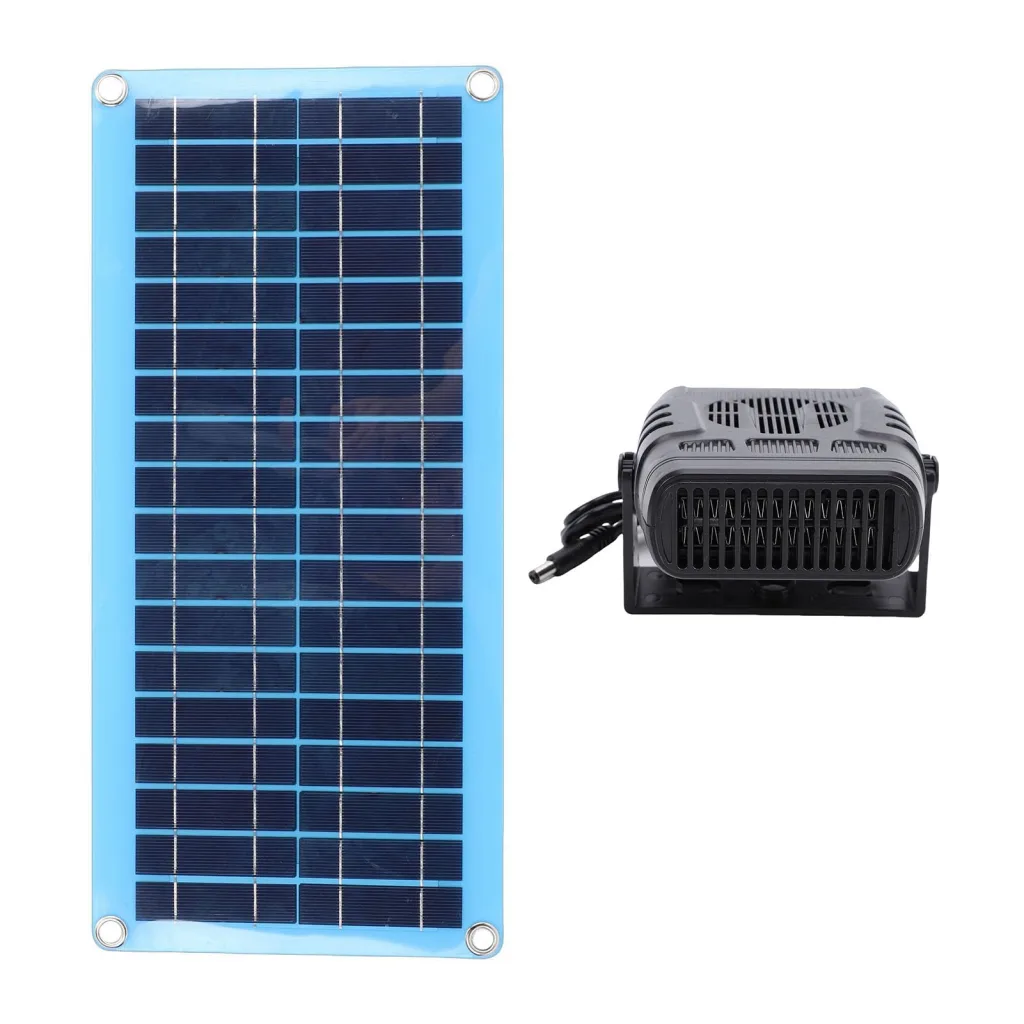 Asixxsix Solarheizung, 30-W-Solarpanel-Heizungen, Tragbare Autoheizung, Entfroster, Windschutzscheibenheizung, Hühnerstallheizung für den Winter, Solarbetriebene Gewächshausheizungen