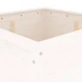 WGYHOME Pflanzkübel Weiß 82,5x82,5x78 cm Massivholz Kiefer Hochbeet für Gemüse extra groß Gemüsebeet Pflanzkübel Frühbeet Gartenbeet Pflanzkübel Blumenkasten für Garten Balkon und Terrasse - Thumbnail 5