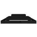 WGYHOME Pflanzkübel Schwarz 110x110x27 cm Massivholz Kiefer Hochbeet für Gemüse extra groß Gemüsebeet Pflanzkübel Frühbeet Gartenbeet Pflanzkübel Blumenkasten für Garten Balkon und Terrasse - Thumbnail 4