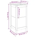 WGYHOME Pflanzkübel Weiß 40x40x78 cm Massivholz Kiefer Hochbeet für Gemüse extra groß Gemüsebeet Pflanzkübel Frühbeet Gartenbeet Pflanzkübel Blumenkasten für Garten Balkon und Terrasse - Thumbnail 7