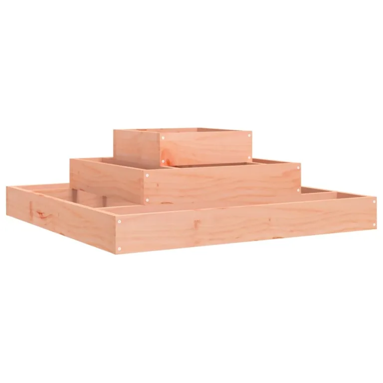 WGYHOME Pflanzkübel 80x80x27 cm Massivholz Douglasie Hochbeet für Gemüse extra groß Gemüsebeet Pflanzkübel Frühbeet Gartenbeet Pflanzkübel Blumenkasten für Garten Balkon und Terrasse – Bild 1
