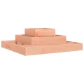 WGYHOME Pflanzkübel 80x80x27 cm Massivholz Douglasie Hochbeet für Gemüse extra groß Gemüsebeet Pflanzkübel Frühbeet Gartenbeet Pflanzkübel Blumenkasten für Garten Balkon und Terrasse - Thumbnail 1
