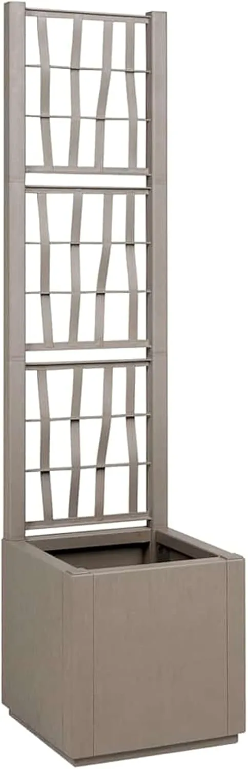 WGYHOME Gartenblumentopf Anthrazit 36 x 36 x 140 cm Polypropylen Hochbeet für Gemüse extra groß Gemüsebeet Pflanzkübel Frühbeet Gartenbeet Pflanzkübel Blumenkasten für Garten Balkon und Terrasse – Bild 8