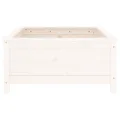 WGYHOME Pflanzkübel Weiß 82,5x82,5x39 cm Massivholz Kiefer Hochbeet für Gemüse extra groß Gemüsebeet Pflanzkübel Frühbeet Gartenbeet Pflanzkübel Blumenkasten für Garten Balkon und Terrasse - Thumbnail 2
