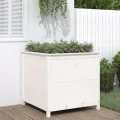 WGYHOME Pflanzkübel Weiß 82,5x82,5x39 cm Massivholz Kiefer Hochbeet für Gemüse extra groß Gemüsebeet Pflanzkübel Frühbeet Gartenbeet Pflanzkübel Blumenkasten für Garten Balkon und Terrasse - Thumbnail 10