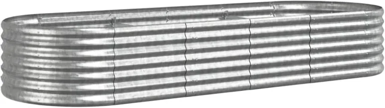 WGYHOME Hochbeet Verzinkter Stahl 152x80x68 cm Silbern Hochbeet für Gemüse extra groß Gemüsebeet Pflanzkübel Frühbeet Gartenbeet Pflanzkübel Blumenkasten für Garten Balkon und Terrasse – Bild 7