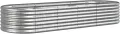 WGYHOME Hochbeet Verzinkter Stahl 152x80x68 cm Silbern Hochbeet für Gemüse extra groß Gemüsebeet Pflanzkübel Frühbeet Gartenbeet Pflanzkübel Blumenkasten für Garten Balkon und Terrasse - Thumbnail 7