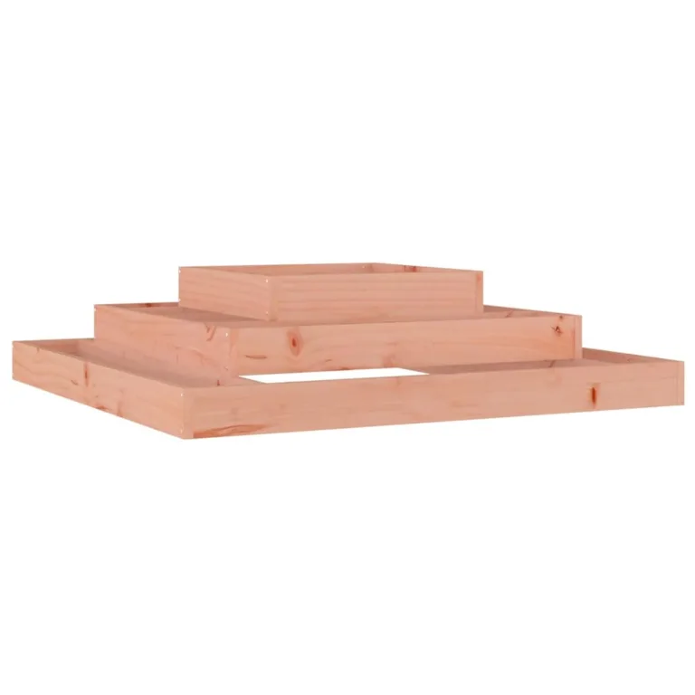 WGYHOME Pflanzkübel 110x110x27 cm Massivholz Douglasie Hochbeet für Gemüse extra groß Gemüsebeet Pflanzkübel Frühbeet Gartenbeet Pflanzkübel Blumenkasten für Garten Balkon und Terrasse – Bild 1