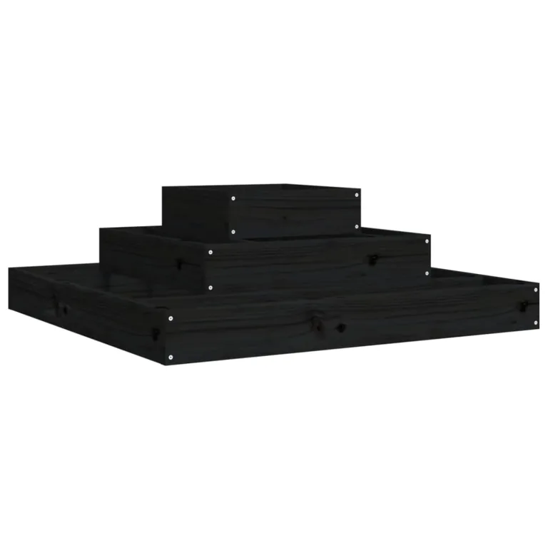 WGYHOME Pflanzkübel Weiß 80x80x27 cm Massivholz Kiefer Hochbeet für Gemüse extra groß Gemüsebeet Pflanzkübel Frühbeet Gartenbeet Pflanzkübel Blumenkasten für Garten Balkon und Terrasse – Bild 9