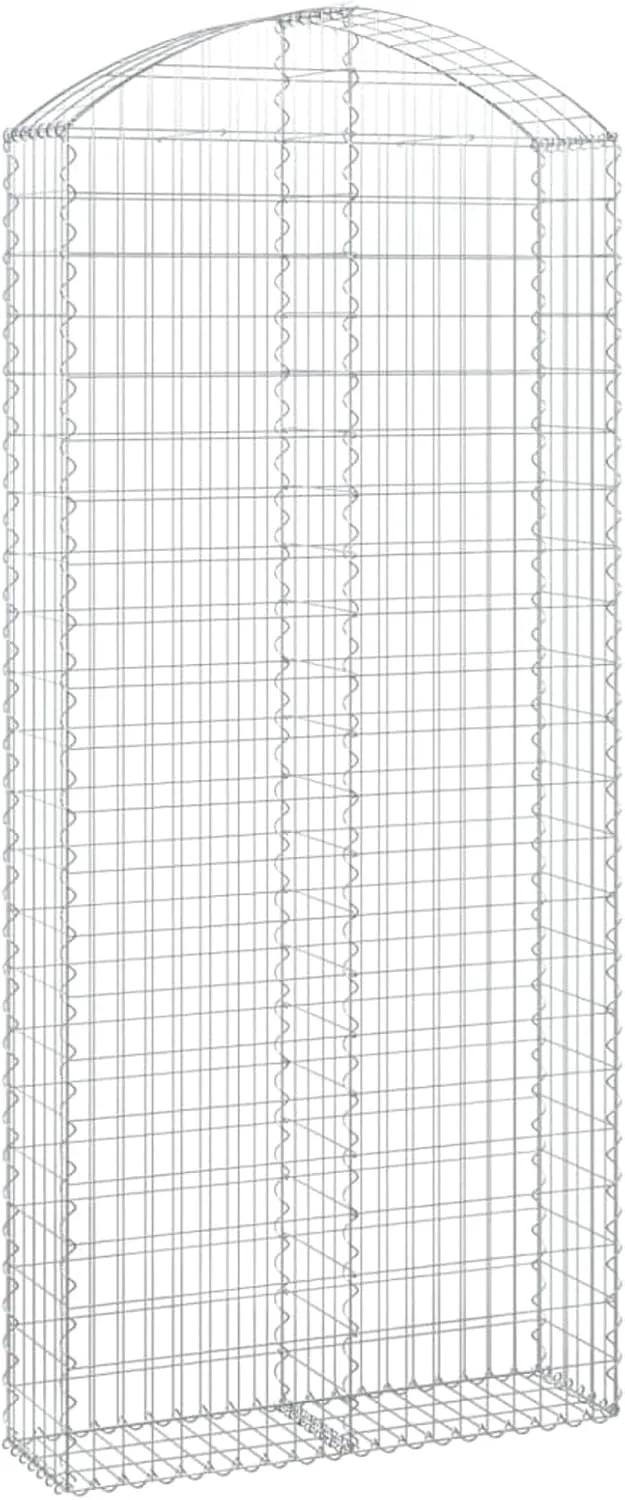 WGYHOME Gabione mit Hochbogen 150x50x80/100 cm Verzinktes Eisen Hochbeet für Gemüse extra groß Gemüsebeet Pflanzkübel Frühbeet Gartenbeet Pflanzkübel Blumenkasten für Garten Balkon und Terrasse – Bild 10