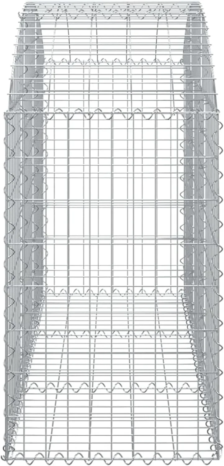 WGYHOME Gabione mit Hochbogen 150x50x80/100 cm Verzinktes Eisen Hochbeet für Gemüse extra groß Gemüsebeet Pflanzkübel Frühbeet Gartenbeet Pflanzkübel Blumenkasten für Garten Balkon und Terrasse – Bild 4