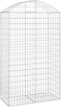 WGYHOME Gabione mit Hochbogen 150x50x80/100 cm Verzinktes Eisen Hochbeet für Gemüse extra groß Gemüsebeet Pflanzkübel Frühbeet Gartenbeet Pflanzkübel Blumenkasten für Garten Balkon und Terrasse - Thumbnail 7