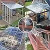 Polycarbonat-Acrylplatte, 1 mm dick, wasserdicht, Dach, langlebig, schlagfest, für den Außenbereich, Garten, Gewächshaus (0,6 x 12 m) – Bild 2