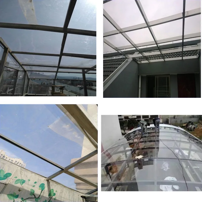 Transparente Polycarbonat-Dachplatten, UV-geschützt und schlagfest, Kunststoff-Acrylplatte für Gewächshaus, Carport, Schuppen, Pergola, Fenster, Bilderrahmen, Glasersatz (5 mm, 50 x 100 cm) – Bild 4