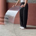 Transparente Polycarbonat-Dachplatten, UV-geschützt und schlagfest, Kunststoff-Acrylplatte für Gewächshaus, Carport, Schuppen, Pergola, Fenster, Bilderrahmen, Glasersatz (2 mm, 100 x 100 cm) - Thumbnail 1