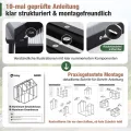 Sekey Gewächshaus Aluminium Treibhaus für Garten & Pflanzen - Stabiles Tomatenhaus wetterfest & Winterfest, 4 mm Hohlkammerplatten, nach außen öffnende Tür mit verlängertem Griff, 185x185x195cm - Thumbnail 6