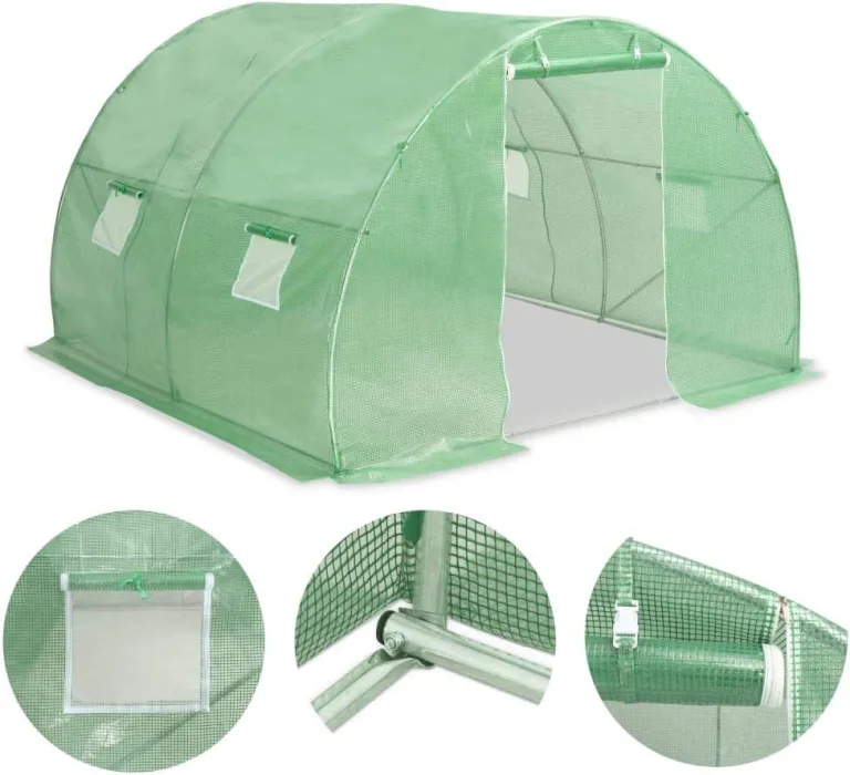 Gewächshaus 9m² 300x300x200 cm Gartengewächshäuser, Tomatenhaus Treibhaus für Garten, Aufzucht, Terrasse, Außende – Bild 3