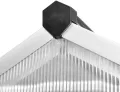 Gewächshaus Verstärkt Aluminium 3,46 m³ Gartengewächshäuser, Tomatenhaus Treibhaus für Garten, Aufzucht, Terrasse, Außende - Thumbnail 6