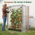 Sekey Gewächshaus Klein mit 2 Abdeckungen 150x100x50 cm, Tomatengewächshaus Foliengewächshaus Tomaten Gewächshaus Balkon, Winterfest & Montagefreundlich, inkl. extra Insektennetz für den Sommer - Thumbnail 6