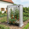 Sekey Gewächshaus Klein mit 2 Abdeckungen 150x100x50 cm, Tomatengewächshaus Foliengewächshaus Tomaten Gewächshaus Balkon, Winterfest & Montagefreundlich, inkl. extra Insektennetz für den Sommer - Thumbnail 7