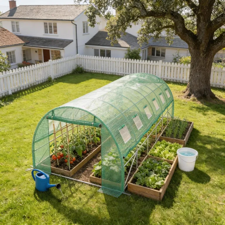 Gewächshaus 3x6 m (18 m²) – Garten Foliengewächshaus mit 12 Fenstern, UV-beständig, verzinkter Stahlrahmen, Moskitonetz, ideal für Gemüse, Tomaten, Blumen, Tomatenhaus, grün – Bild 8