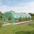 XMTECH Gewächshaus 3x2 m (6 m²) – Garten Foliengewächshaus mit 6 Fenstern, UV-beständig, verzinkter Stahlrahmen, Moskitonetz, ideal für Gemüse, Tomaten, Blumen, Tomatenhaus, grün - Thumbnail 10