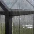 Outsunny Gewächshaus aus Aluminium und Polycarbonat, Gewächshaus mit verstellbarem Fenster und Flügeltür, wetterfestes Außenhaus für Pflanzen, Blumen, Gemüsegarten und Setzlinge, transparent - Thumbnail 9