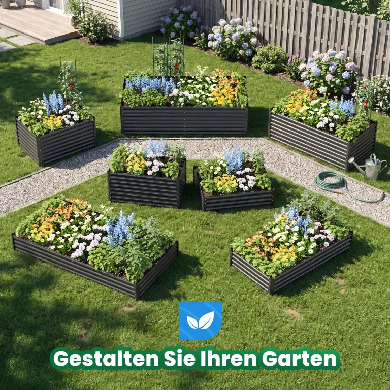 Quictent Hochbeet mit Abdeckung, Pflanzkasten-Set für den Außenbereich,Gewächshaus mit 2 große Fenster mit Reißverschluss, 240x120x30cm, Transparent – Bild 8