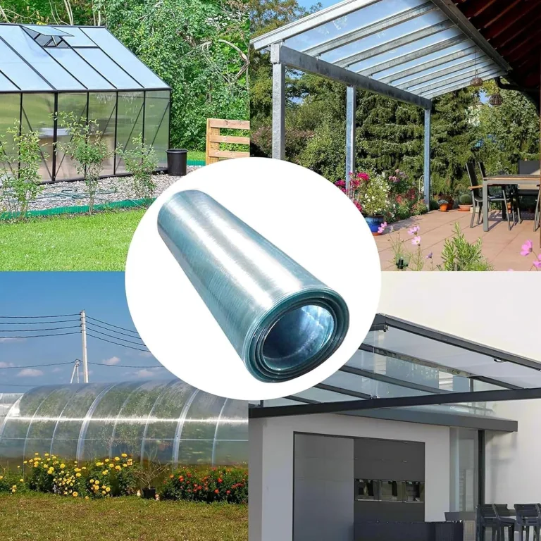 0.8mm Polycarbonatplatten Dachplatten Kunststoff Wetterfest Gewächshausplatten für Dächer, Wintergärten, Gewächshäuser, Schuppen und Markisen(0.6x20m) – Bild 7