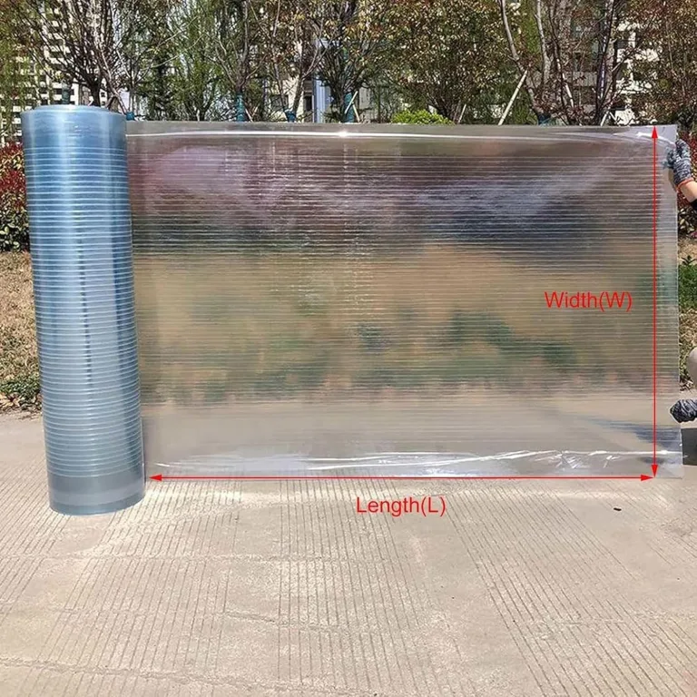 0.8mm Polycarbonatplatten Dachplatten Kunststoff Wetterfest Gewächshausplatten für Dächer, Wintergärten, Gewächshäuser, Schuppen und Markisen(1x15m) – Bild 2
