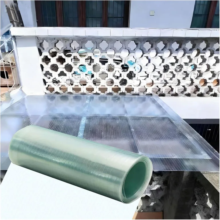 0.8mm Polycarbonatplatten Dachplatten Kunststoff Wetterfest Gewächshausplatten für Dächer, Wintergärten, Gewächshäuser, Schuppen und Markisen(0.5x2m) – Bild 1