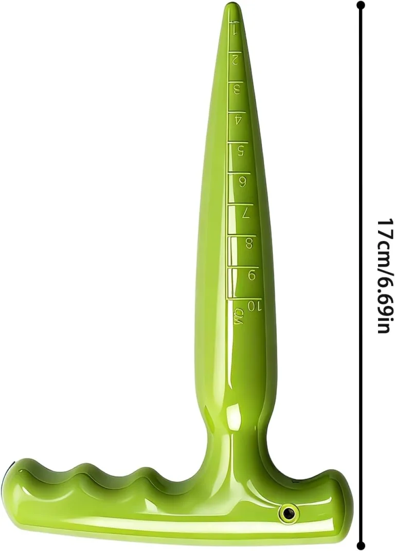 Dibber Gartenwerkzeug | Langstiel-Pflanzwerkzeug – Leichter Dibber-Gartenpflanze | Zum Umpflanzen von Gurken, Tomaten, Umtopfen, Blumenbeeten, Gewächshaus, Gärtnern und Frauen – Bild 6