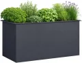 Green Spirit Hochbeet mit Schneckenkante, Anthrazit, Galvanisierter Stahl Pulverbeschichtet, 150 x 75 x 77 cm, Metall - Thumbnail 1