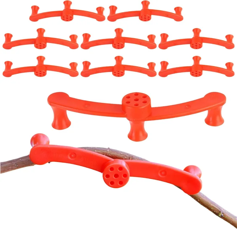Pflanzenclips - 360 Grad drehbare Aststützclips, 10 Stück Pflanzenstielbieger für verstellbares Training, ideal für Garten Gewächshaus Blumenbeet Gemüse Tomaten Pothos Orchidee Indoor Outdoor Pflanzen – Bild 1